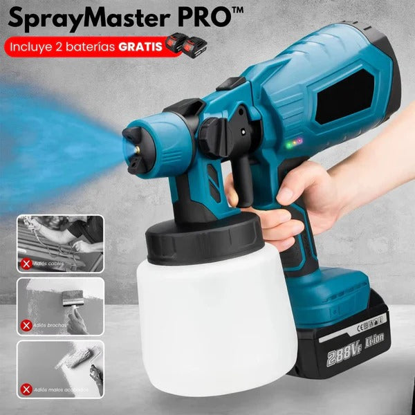 SprayMaster PRO™ - Pistola Pulverizadora Inalámbrica Profesional con 2 baterias