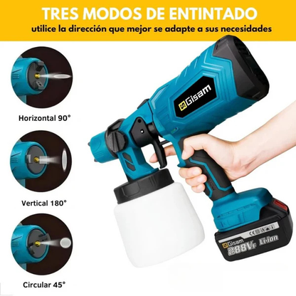SprayMaster PRO™ - Pistola Pulverizadora Inalámbrica Profesional con 2 baterias